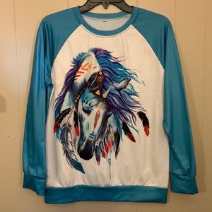 Women’s M long sleeve Unicorn 🦄 tee